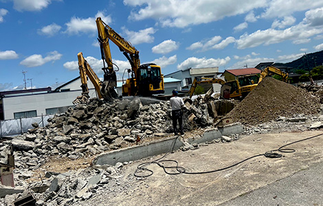 足利市 鉄骨造建物解体工事